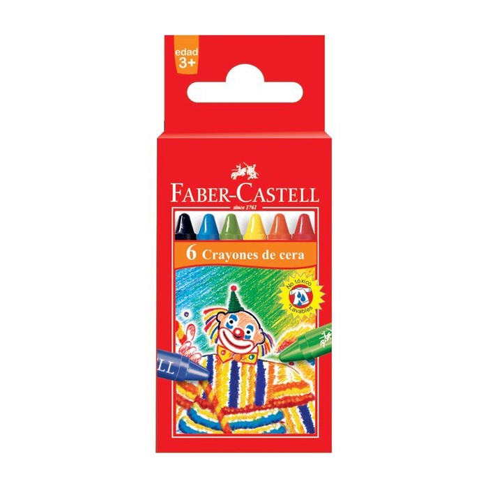 Crayones Faber Castell x 6 unid